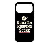 Quiet I'm Keeping Score Softball Scorekeeper Humour Coque pour iPhone 17 Pro Max