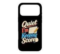 Quiet I'm Keeping Score Softball Scorekeeper Humour Coque pour iPhone 17 Pro Max