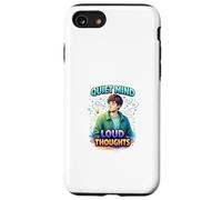 Quiet Mind Loud Thoughts Design esthétique introverti Coque pour iPhone SE (2020) / 7/8