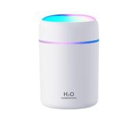 Quiet Mini humidificateur portable USB : lampe d'ambiance, double filtre for voiture, maison, appareil de bureau ultra silencieux 10㎡(White)