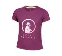 Quiet Please Baseline Logo T-shirt Filles-Berry, Pink 128