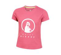 Quiet Please Baseline Logo T-shirt Filles-Pink 140