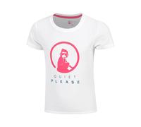 Quiet Please Create Baseline Logo T-shirt Filles-Blanc,Pink 128