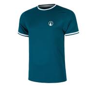 Quiet Please Create Break Ringer T-shirt Hommes-Bleu Petrol, Blanc