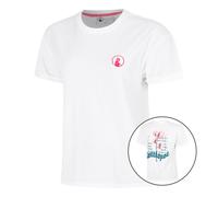 Quiet Please Create Flower T-shirt Femmes-Blanc,Multicouleur S