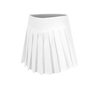 Quiet Please Create Love Pleated Jupe Femmes-Blanc,Bleu Petrol L