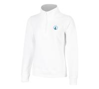Quiet Please Create Troyer Sweat-shirt Femmes-Blanc,Bleu Petrol L