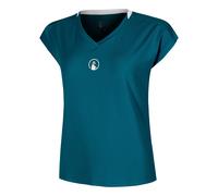 Quiet Please Create Volley T-shirt Femmes-Bleu Petrol, Blanc XS