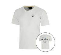Quiet Please Crush On Court Essentials T-shirt Garçons-gris clair, noir