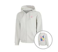 Quiet Please Crush Palm Court Gilet en coton Filles-gris clair, pink fluo 116