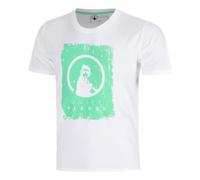 Quiet Please Crush Scraped T-shirt Hommes-blanc, vert M