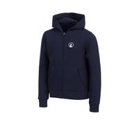 Quiet Please Essential Zip Gilet en coton Enfants - bleu foncé, blanc 164