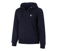 Quiet Please Essential Zip Gilet en coton Femmes-bleu foncé