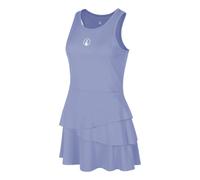 Quiet Please Glow Flounce Robe Femmes - bleu, crème
