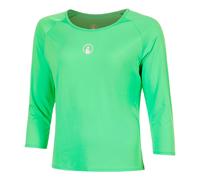 Quiet Please Joy Haut manches longues Femmes - vert, blanc XS