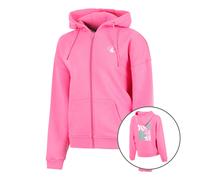 Quiet Please Joy Palm Court Gilet en coton Femmes-pink, blanc