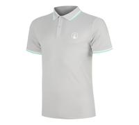 Quiet Please Joy Tournament Tipping Polo Hommes - gris, blanc M