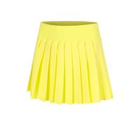 Quiet Please Love Pleated Jupe Femmes - jaune, blanc