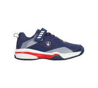 Quiet Please Match Velcro Clay Chaussure Terre Battue Enfants-Bleu,Rouge