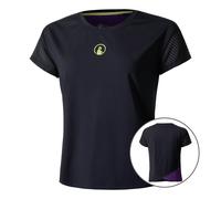 Quiet Please Perspectives Cross T-shirt Femmes-Bleu Foncé