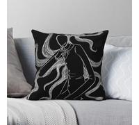 Quiet Please Slenderman Taie d'oreiller Polyester Lin Velours Creative Zip Decor Taie d'oreiller Canapé Housse de coussin