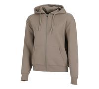 Quiet Please Tonal Core Zip Gilet en coton Femmes - gris, marron XS
