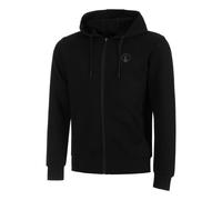 Quiet Please Tonal Core Zip Gilet En Coton Hommes-Noir XS