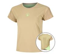 Quiet Please Wild Cross T-shirt Femmes-Beige,Vert Fluo XS