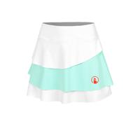 Quiet Please Wild Flounce Jupe Femmes-Blanc,Turquoise L