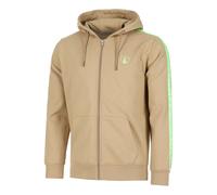 Quiet Please Wild Taped Zip Gilet En Coton Hommes-Beige,Vert Fluo S