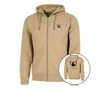 Quiet Please Wild Tonal Zip Gilet En Coton Hommes-Beige