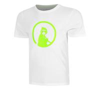 Quiet Please Wild Trainings T-shirt Hommes-Blanc,Vert Fluo XS