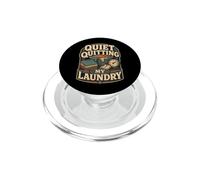 Quiet Quitting My Laundry Humour lessive PopSockets PopGrip pour MagSafe