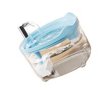 Quiet Stream Puss Water Spring avec structure de tamisage triple pli 1,4 l Réservoir amovible Divisions amovibles Mise hors tension Automatique Lampe de lit Distributeur d'eau automatique