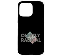 Quietly Radical Citation introvertie rétro Art géométrique Coque pour iPhone 15 Pro Max