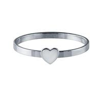 Quiges Acier Inoxydable Coeur Bague Intérieur 2mm Hauteur pour Collection d'Anneaux Empilables