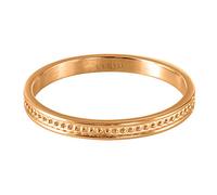 Quiges Acier Inoxydable Or Rose Points Simples Anneau Solitaire Intérieur 2mm Hauteur pour Collection de Bague Empilage Taille 20mm (63)