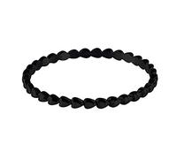 Quiges Acier Inoxydable Voie Latérale Coeurs Bague Intérieur 2mm Hauteur pour Collection d'Anneaux Empilables