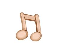 Quiges Charm de Mémoire Flottante Or Rose Note de Musique pour Les Médaillons Mémoire Personnalisés