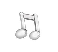 Quiges Charm de Mémoire Flottante Plaqué Argent Note de Musique pour Les Médaillons Mémoire Personnalisés