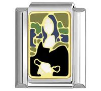 Quiges Fashion Jewels Charmes italiens 9mm Mona Lisa