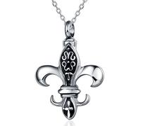 Quiges Pendentif urne funéraire commémoratif en acier inoxydable avec chaîne réglable 46-52 cm, 46-52 Centimeter, Acier inoxydable, Pas de gemme