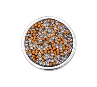 Quiges Pièce Interchangeable 33mm en Acier Inoxydable avec des Paillettes en différentes couleurs
