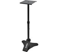 QUIK LOK - BS/402 Support pour moniteurs Nearfield réglable en hauteur, jusqu’à 57 kg, avec base triangulaire et patins en caoutchouc