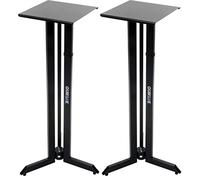 QUIK LOK - BS/542 PAIRE DE SUPPORTS POUR MONITEURS, paire de supports pour moniteurs de studio, hauteur 106 cm, couleur noire