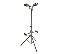 Quik Lok Support universel GS/528 pour 2 guitares – blocage du manche, repose-corps pliable, noir