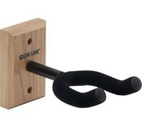 QUIK LOK - GSW/001 Support Mural pour Guitare avec Base en Bois, Vis et Chevilles Incluses, 6,4 x 1,9 x 10,1 cm, Distance Mur/Fourche 7 cm