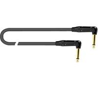 QUIK LOK - JUST 2JR-05 Câble pour instruments de musique, 0,5 m, connecteurs jack mono 6,3 mm angulaires 90°