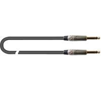 QUIK LOK - JUST/JJ-2 SL Câble pour instruments 2 m Jack TS Mono - Série JUST - Connecteurs argent mat, gaine renforcée en PVC, transmission linéaire du signal
