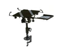 Quik Lok Support PC portable LPH/T – fixation table, réglable hauteur/angles, tablette souris, noir